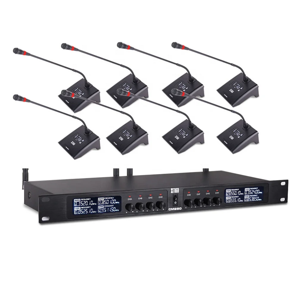 

handheld 8 channel wireless conference goose neck microphone system