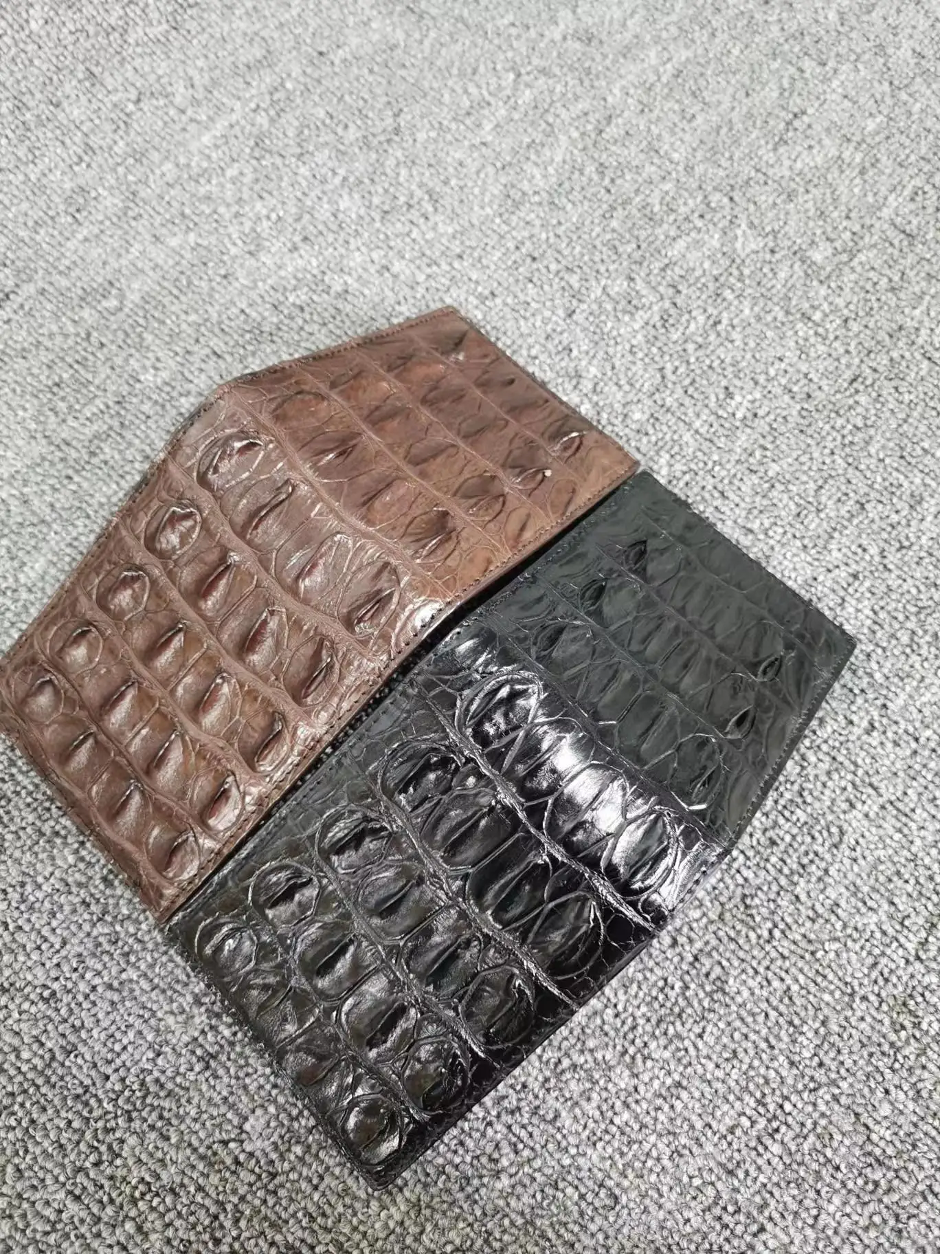 

Business Siamese Crocodile Skin Short Wallet For Men Genuine Leather Multipe Card Purses Clutch Bag Money Clips Handbag