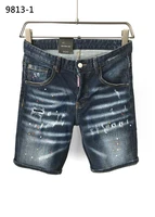 dsquared2 summer new popular jeans brand slim short jeans menwomen blue denim shorts with ripped 9813 1