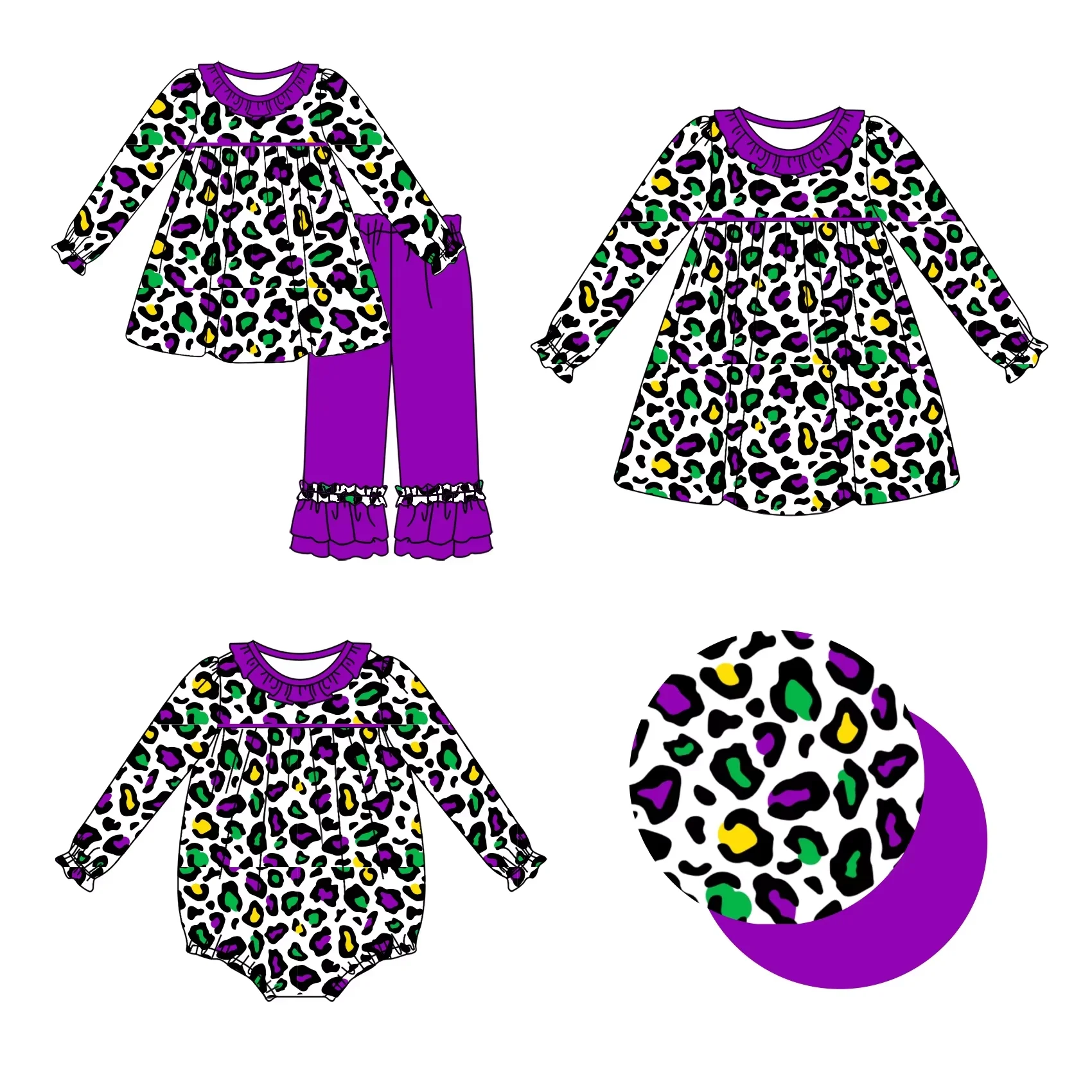 Новый хит продаж бутиковый детский комплект кружевной эластичный фиолетовый с