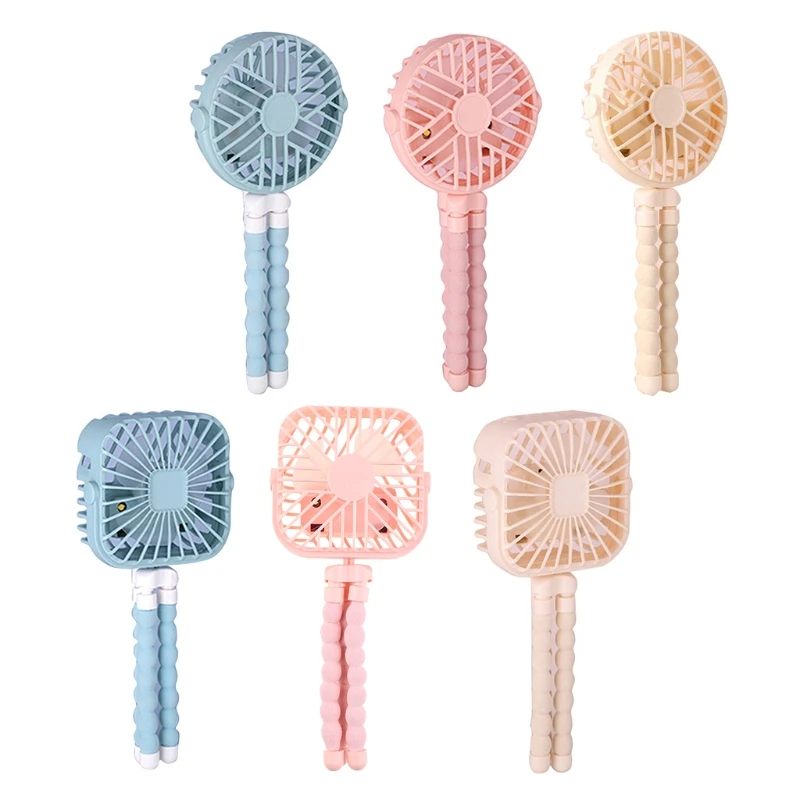 

Mini Desk Fan Clip Fan with LED Light 3 Octopus Shape USB Fan