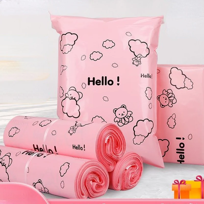 

Экспресс-сумка с цветным рисунком, пластиковая Водонепроницаемая утолщенная Курьерская почта, герметичная логистическая упаковка, упаков...