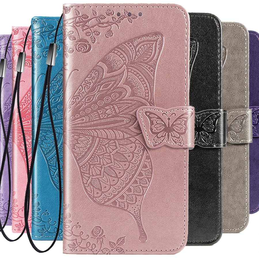 

Find X3 Lite X 3 Neo Luxury Leather Wallet Case for OPPO Find X3 Lite 3D Butterfly Emboss Flip Case Find X3 Pro X3Neo Cover