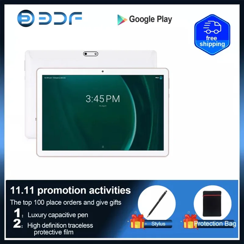 New PC 10.1 Inch Android 9.0 4GB RAM 64GB ROM Octa Core Tablet PC 3G 4G Phone Call Bluetooth Dual SIM WiFi GPS Tablet
