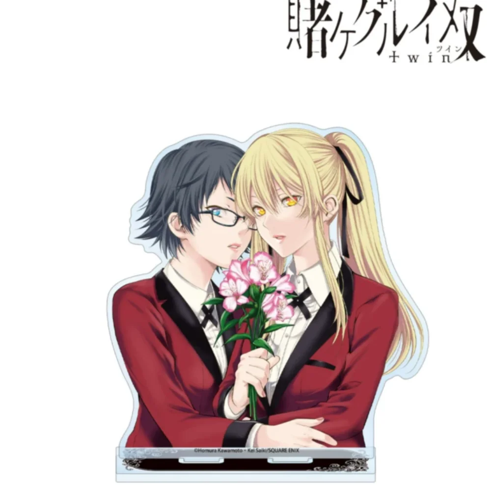 Фото Акриловая подставка Anime Kakegurui Twin 15 см, Саотомэ Мэри, декор ко Дню матери для рабочего стола, книжной полки и аниме-брелоков. №2