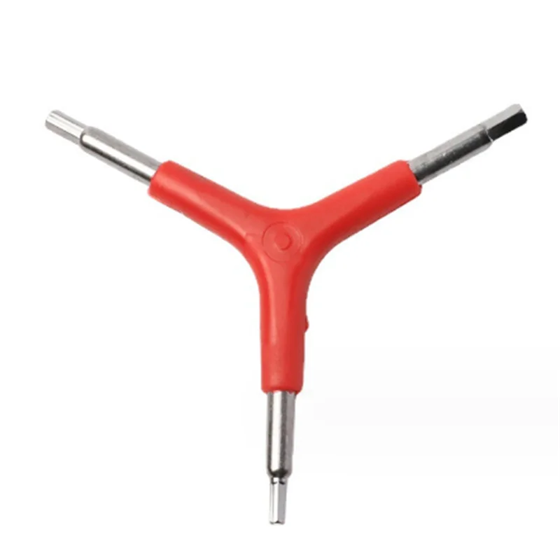

Инструменты для ремонта велосипедов, практичные шестигранные инструменты с тремя зубцами, 4/5/6 мм, принадлежности для ремонта велосипеда, шестигранный ключ