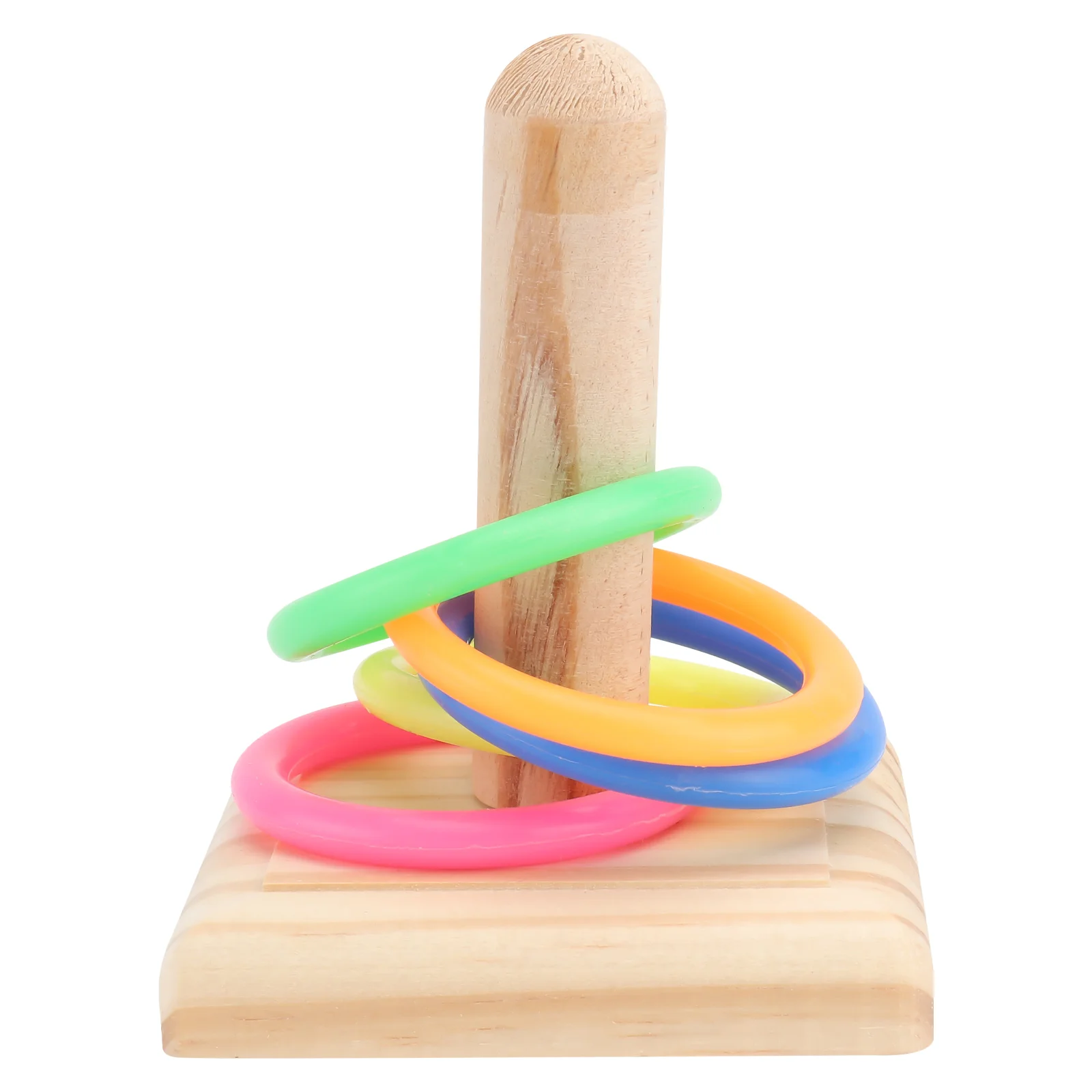 

Parrot Toys Bird Ring Toytraining Plaything Stacking Game Set Puzzle Parakeet Trick Tabletop