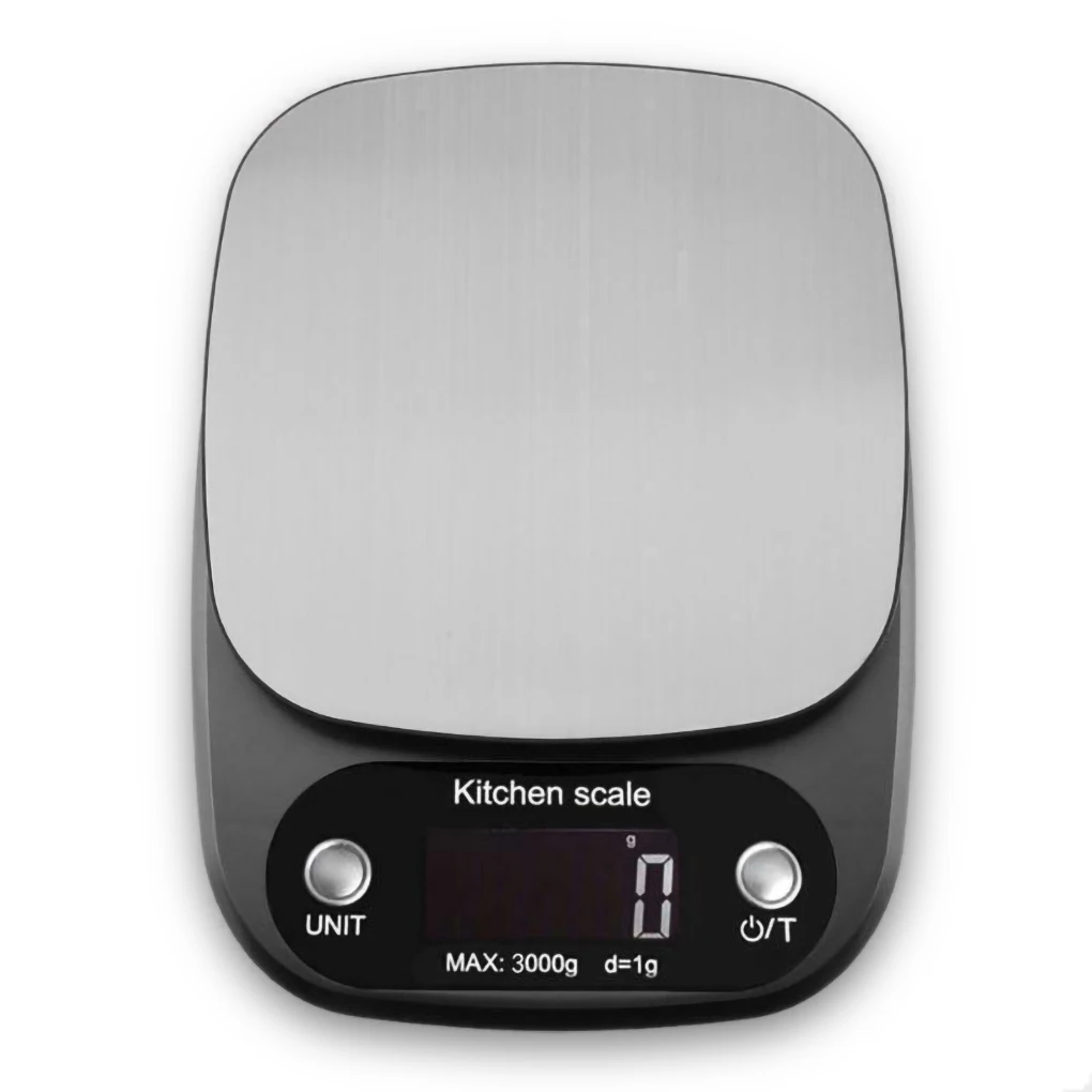 

Kitchen Scale Lightweight LCD Digital Display Scales Electronic Weight Food Gram Alloy Plastic Weighing Household Cooking