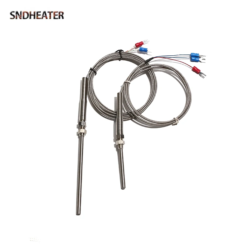 SNDHEATER K Тип PT100 Датчик термопары Прямой зонд Резьба M8X1 25 для контроля температуры