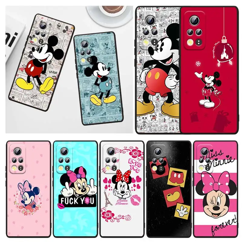 

Mickey Minnie Mouse ArtFor Honor 60 X30i Magic3 X20 50 SE Lite 30 30i View 20 20E Pro Plus Black TPU Funda Capa Phone Case