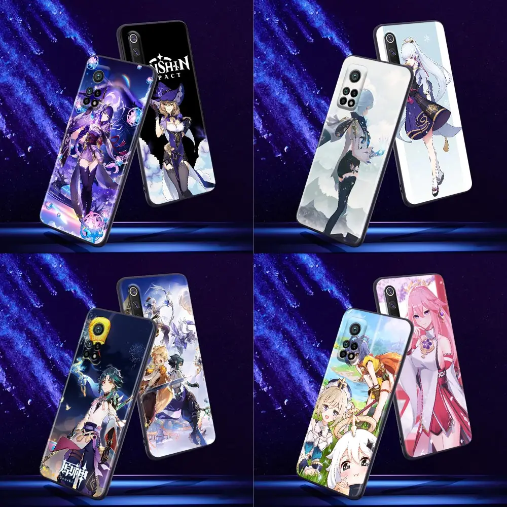 

Phone Case for Xiaomi Mi 9 9T SE Case 10T 10S MiA2 Lite CC9 Pro Note 10 Pro 5G Soft Silicone Anime Genshin Impact