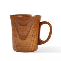 japanese style mugs outdoor easytake drinkware jujube wood cups tea mug with wooden handle milk coffee beer serving tools