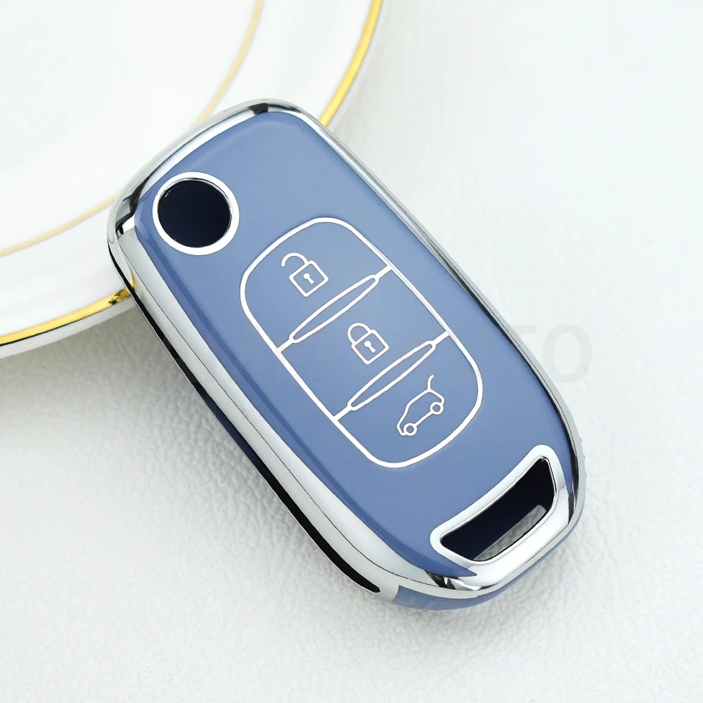 

Чехол для автомобильного флип-ключа из ТПУ для Renault Kadjar Captur Megane Sandero Stepway Logan Clio 5 Arkana 2020 2021, защитный чехол-брелок