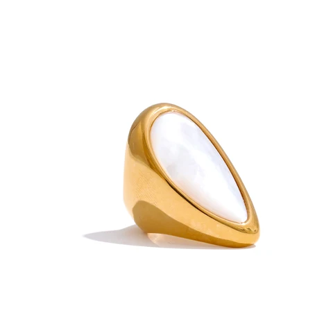 Золотое кольцо Yhpup из нержавеющей стали