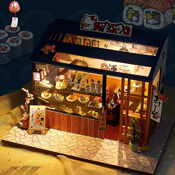 

Doll House Miniature DIY Dollhouse With Furnitures Wooden House Casa Diorama Toys For Children Birthday Gift