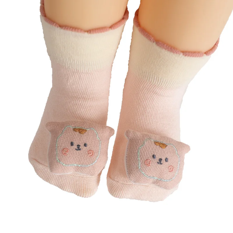 Toddler baby knitted floor socks, baby non-slip indoor socks newborn  2 Pair / Lot Baby Socks Cute Cartoon Socks