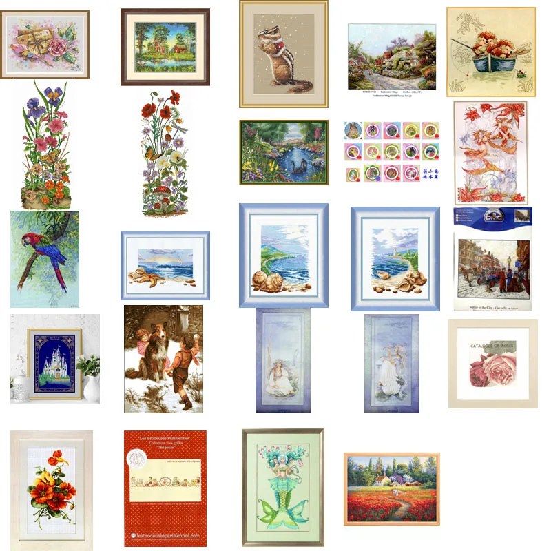 

Beautiful countryside Cross Stich Embroidery set Electronic drawing Cross Stich Needlework PDF by Email