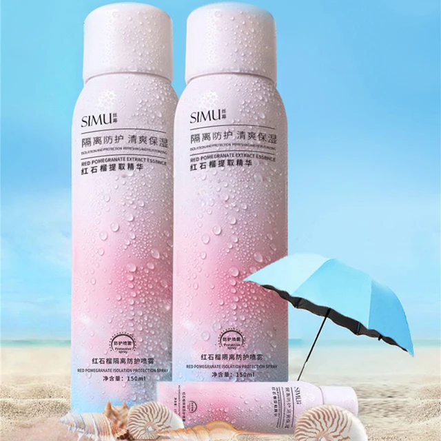 Smooth Spray Sunscreen Refreshing Moisturizing Sunscreen Female Waterproof Sun Productive Sweat Proof Long Lasting Face Defend 3