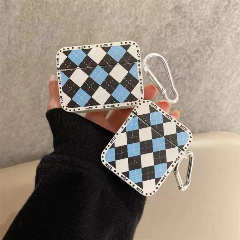 

1pcs. ins Simple Ringer suitable for AirPods Pro earphones 3 generation Apple Bluetooth 2 generation Leather Anti-fall case