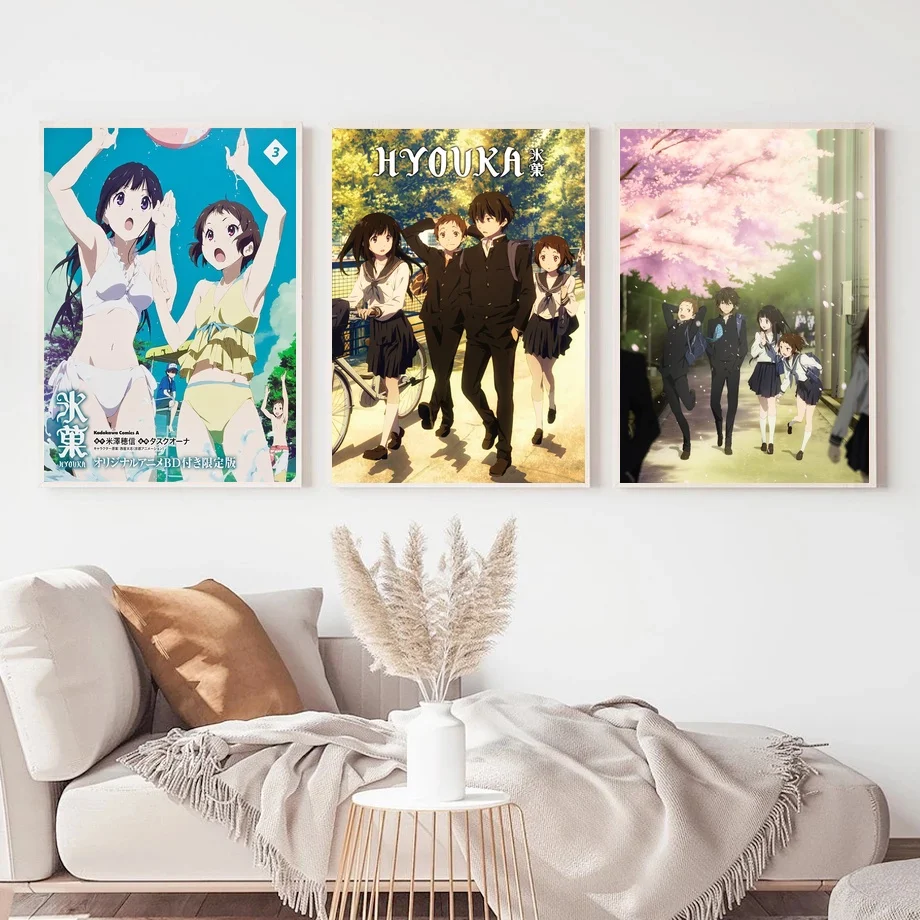 

Hyouka Anime Canvas Painting Living Room Pictures Decorative Paintings Bedroom Decoration