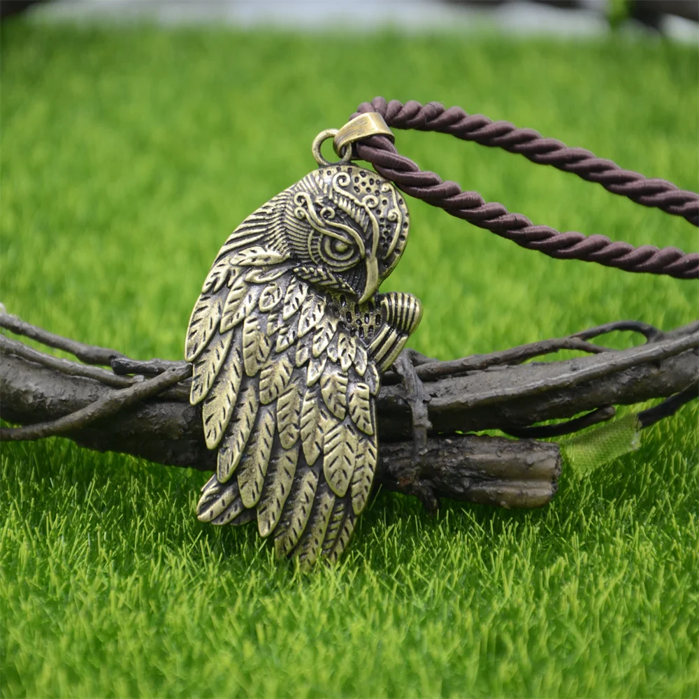 Ностальгия сова ювелирные изделия кулон Цепочки и ожерелья Viking славянские птица