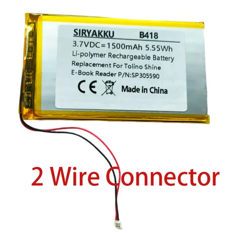Литий-полимерная батарея 3,7В 1500 мАч для Tolino Shine 1 3 2 HD Tolino Vision 2 3 HD 4 HD