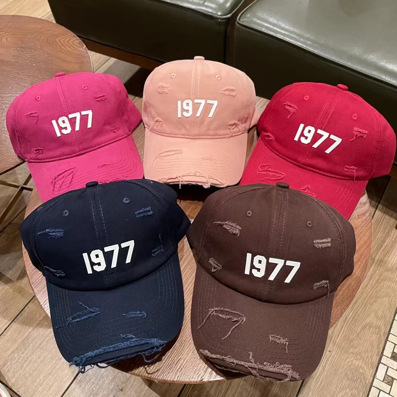 

2023 Summer New Essentials Baseball Cap Fashion Casual High Quality Denim Ripped Baseball Cap Men Women Sunscreen Cap
