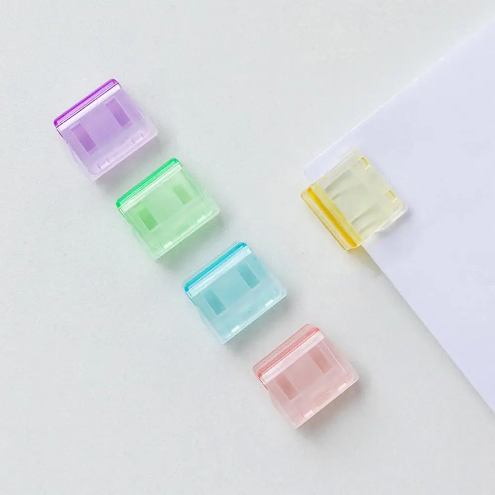 

Useful Candy Color Clips Easy to Use Index Page Holder Clamps Firmly Clamped Plastic File Folders for School