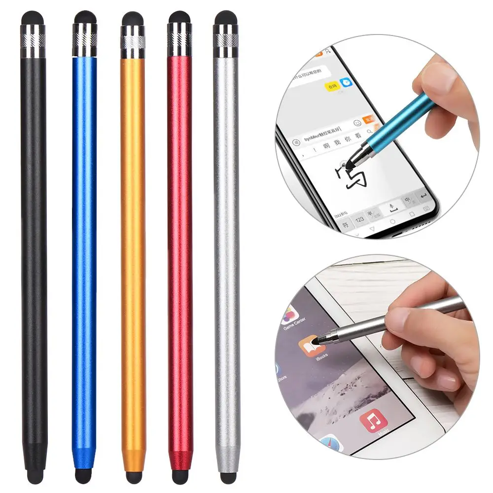 

Dual-head touch Silicone Tips Capacitive Pen Stylus Touch Screen Drawing Pen for Smartphone Tablet PC Computer