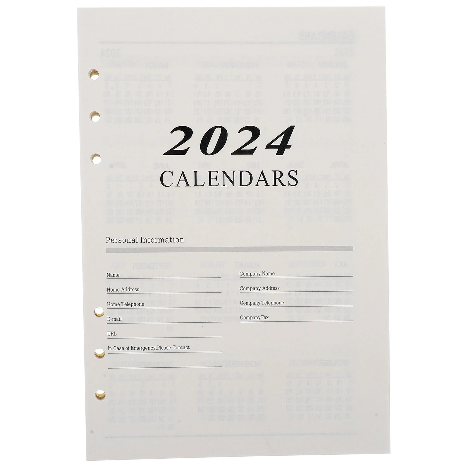 

176 Sheets Agenda Page English Notebook Papers Study Binder Portable Loose Leaf Replaceable Daily Lined Use Convenient