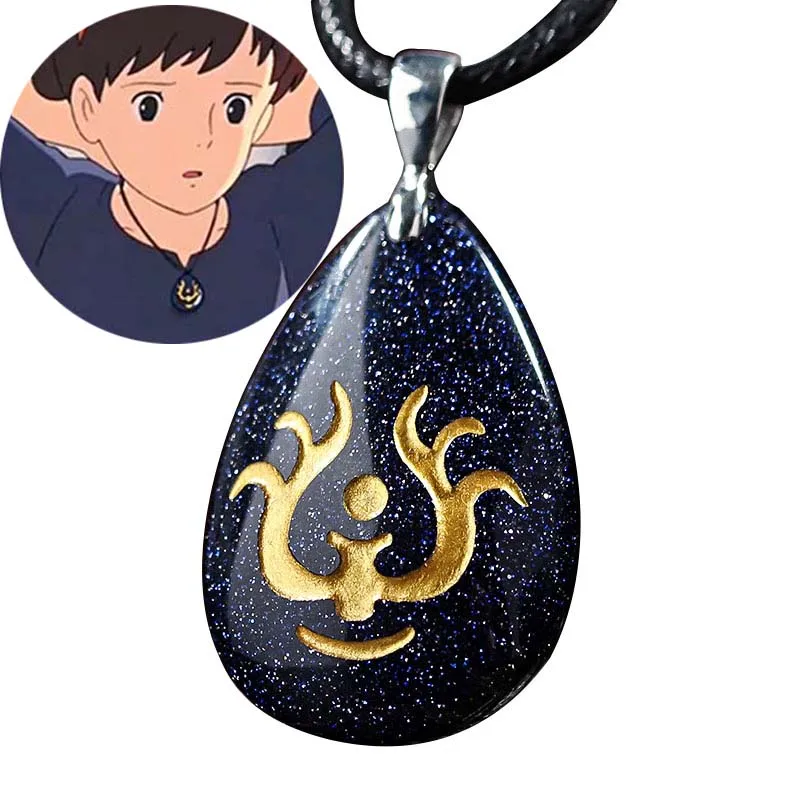 

Anime Hayao Miyazaki Series Laputa Flying Stone Castle In The Sky Unisex Pendant Necklace Costume Jewelry Fashion Accessories
