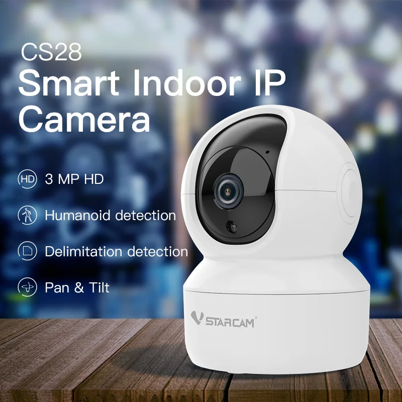 

Vstarcam CS28 1296P 3MP Dome Mini IP Camera 1080P Wireless Wifi Security Camera IR Night Home Surveillance Camera Baby Monitor