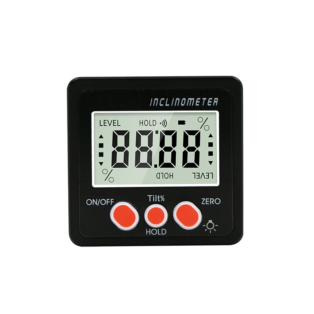 

Electronic Protractor Digital Inclinometer 0-360 Aluminum Alloy Digital Bevel Box Angle Gauge Meter Magnets Base Measuring tool