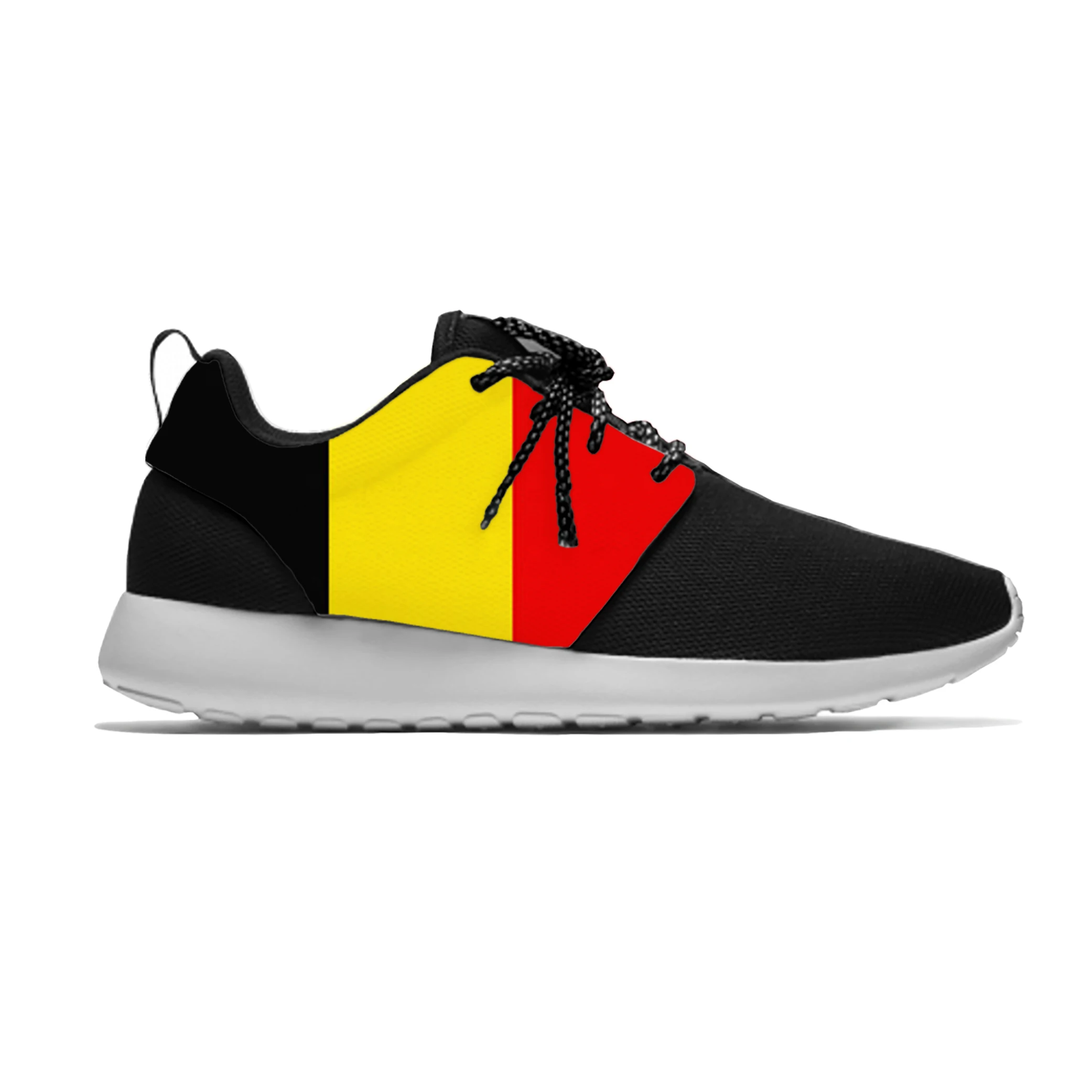 

Belgium Belgian Flag Patriotic Pride Fashion Cool Sport Running Shoes Casual Breathable Lightweight 3D Print Men Women Sneakers