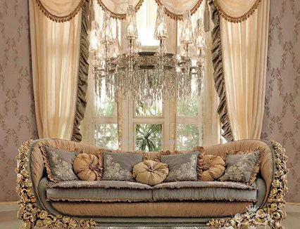 

new style luxury three people sofa large sofa stateroom villa solid wood carved sofa rose sofa