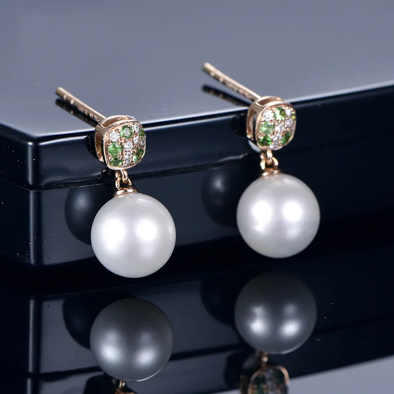 

Sterling Silver Drop Earrings Natural Freshwater Pearl Earrings for Women Handcrafted Fashion Party Wedding Jewelry Wedding Gift