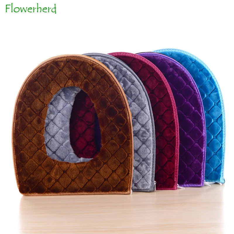 

Toilet Pad Plush Toilet Seat Cushion Household Thickened Toilet Pad Washable Toilet Washer Toilet Mat Set Toilet Accessories