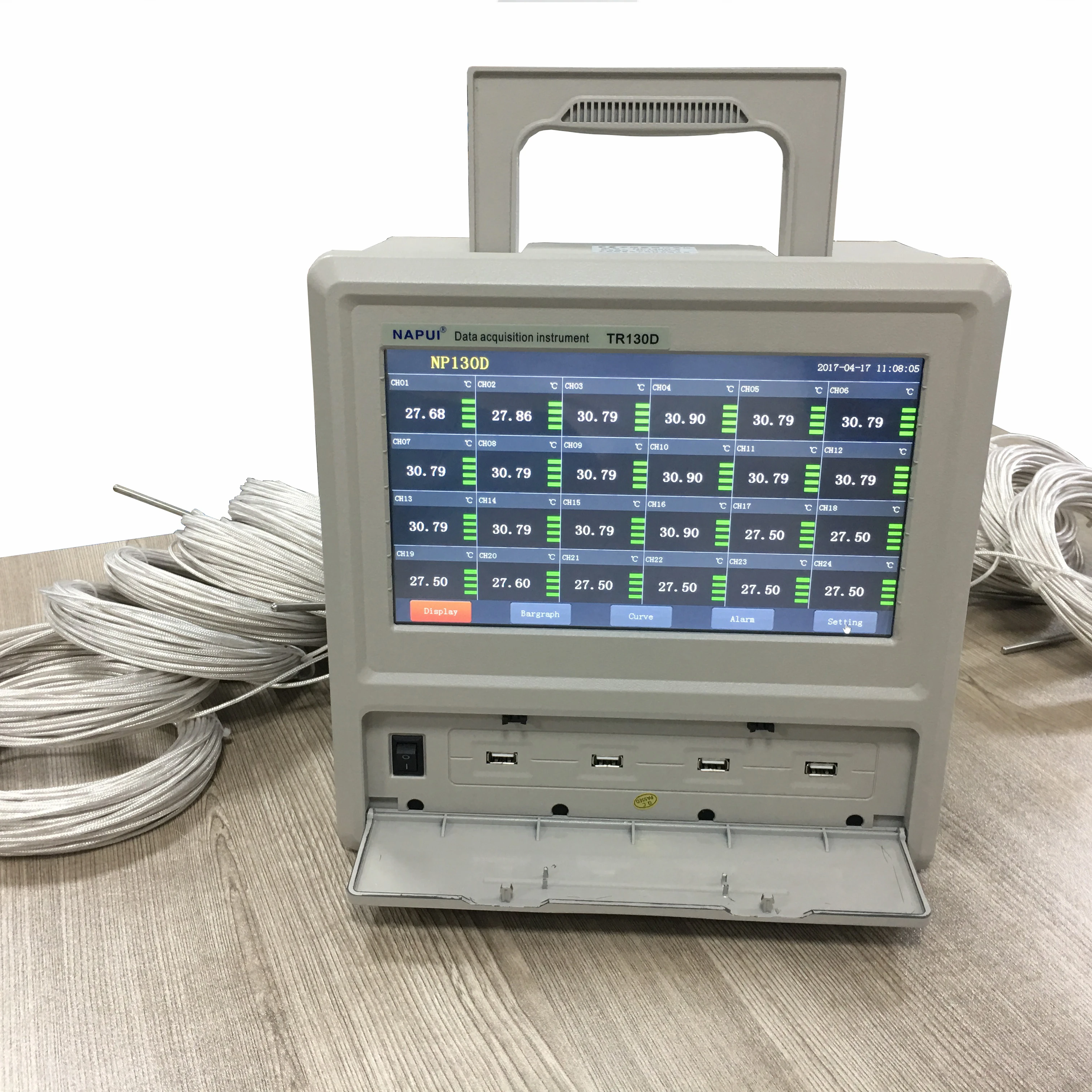 

multi-channel Measurement & Analysis Instruments 10 inch screen Temperature Recorder