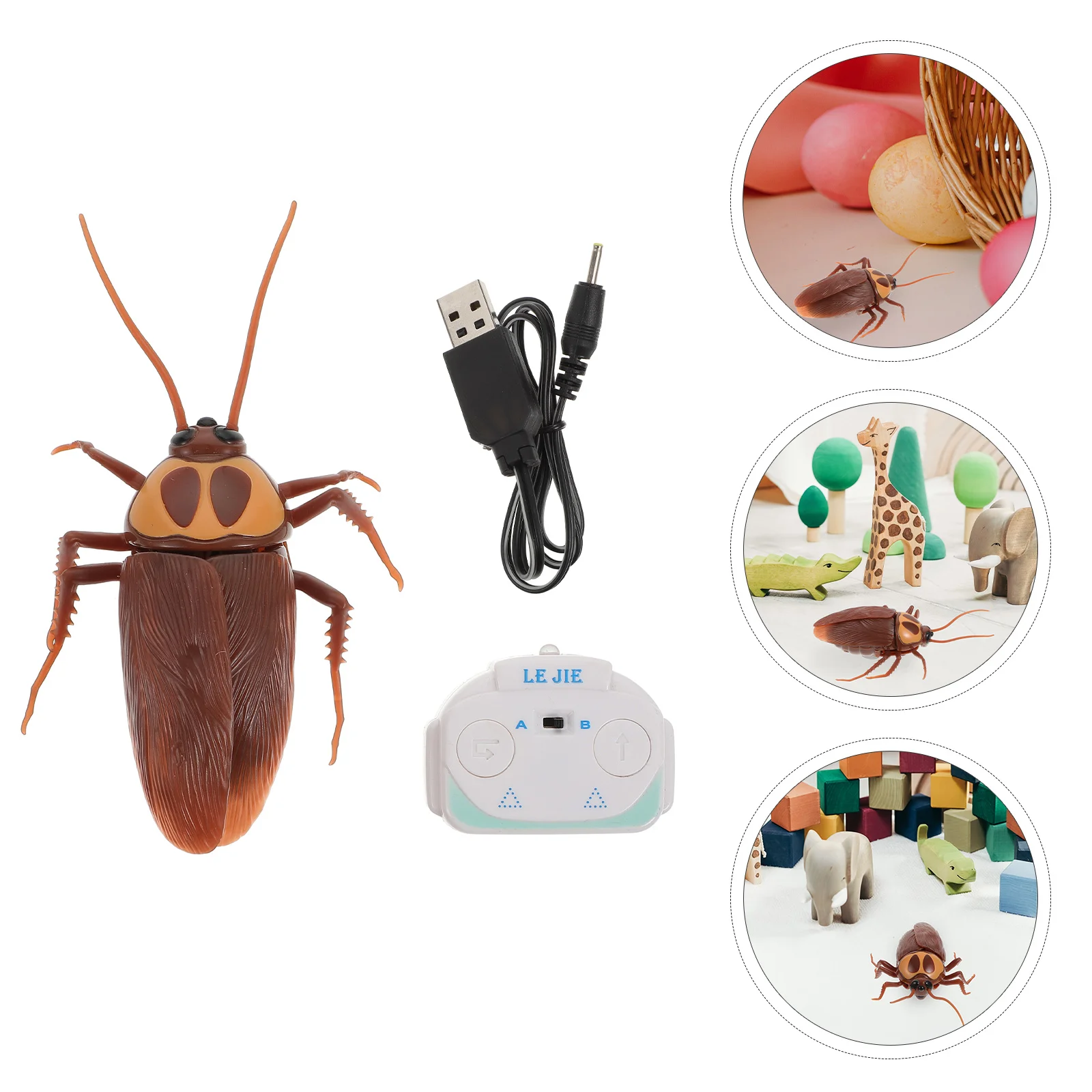 

Trick Insects Model Joke Fake Prank Figure Novelty Electric Kids Roaches Tricky Props Lifelike Animals Scary Bugs Statue Party