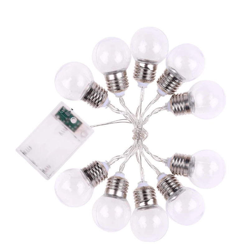 

10 LED Fairy Lights 1.5M, Warm White Ball Fairy Lights, Battery, Waterproof Fairy Lights For Room, Light Chain Outdoor