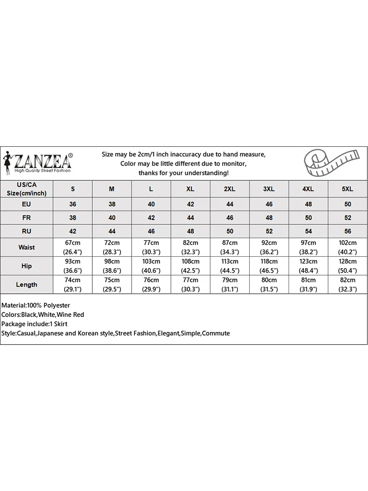 Юбка-миди ZANZEA женская с высокой талией повседневная облегающая Сексуальная