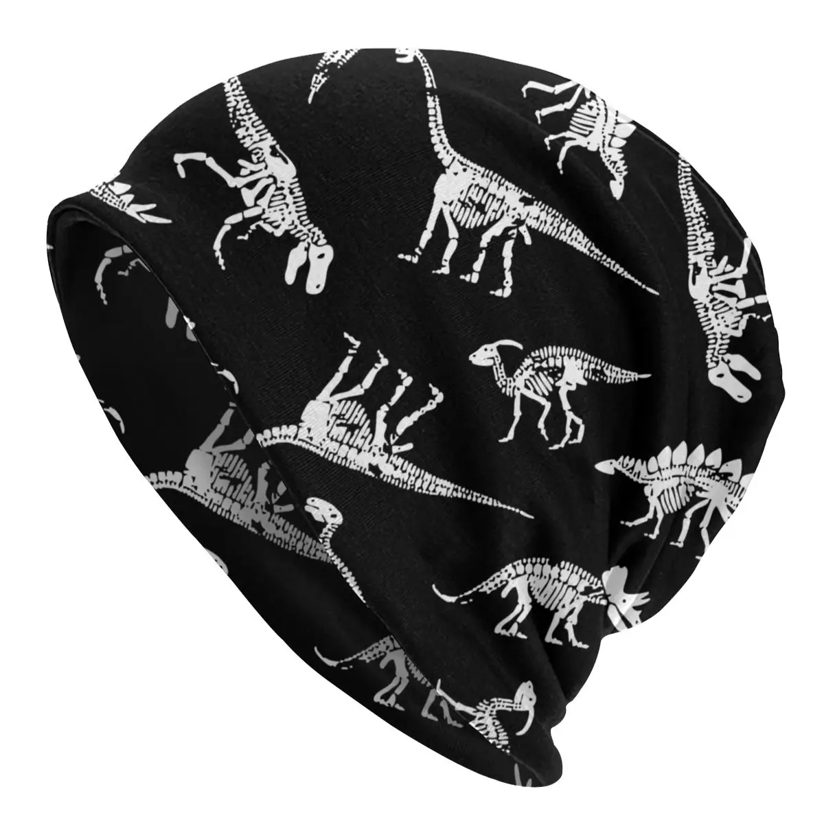 

Dinosaur Skeletons Glow In Dark Skullies Beanies Hat Vintage Unisex Street Caps Warm Multifunction Bonnet Knitted Hat