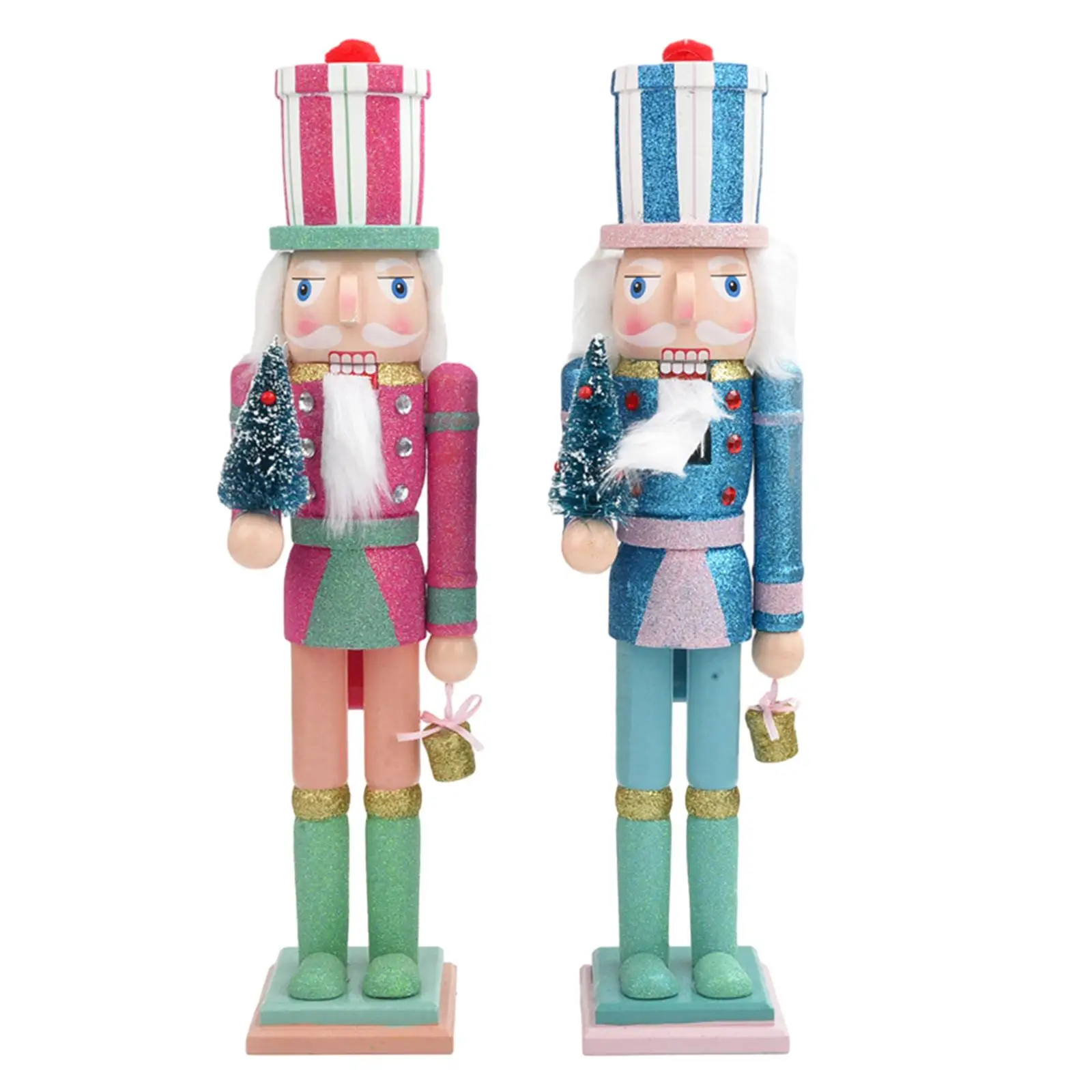 

Рождественская фигурка гайковера, украшение 14 дюймов, легкая универсальная стабильная кукла, традиционная для рождественской вечеринки