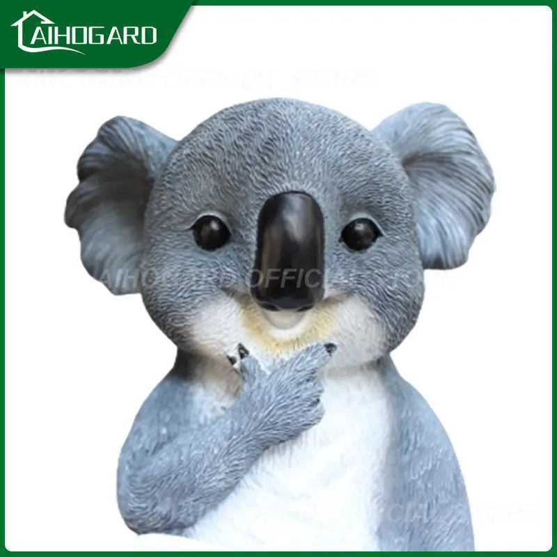 

Садовая Статуя Koala, светодиодная лампа на солнечной батарее, для внутреннего дворика, газона, коридора