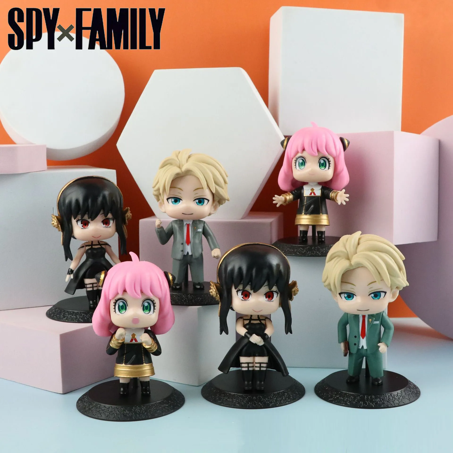

6Pcs/Set Anime SPY×FAMILY Figure Model PVC Yor Forger Loid Anya Figures Cute Cartoon Desk Decor Ornament For Kid Toy Gift