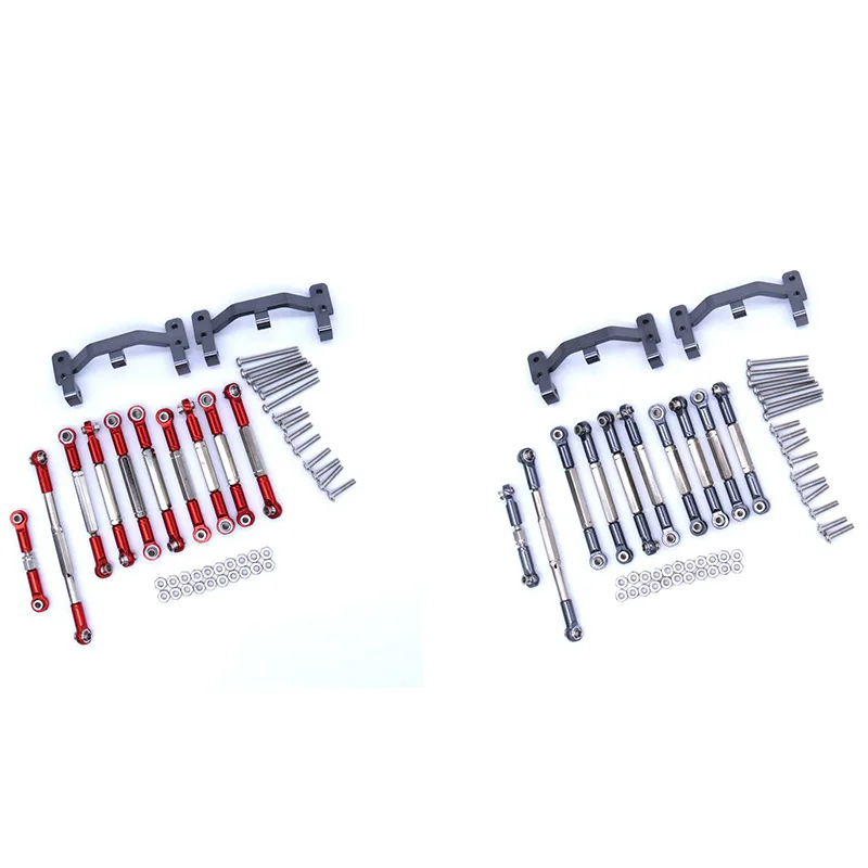 

for WPL B1 B-1 B14 B-14 B24 B-24 C14 1/16 RC Car Spare Parts Upgrade Metal Pull Rod Steering Pull Rod Servo Rod Pull Rod Base