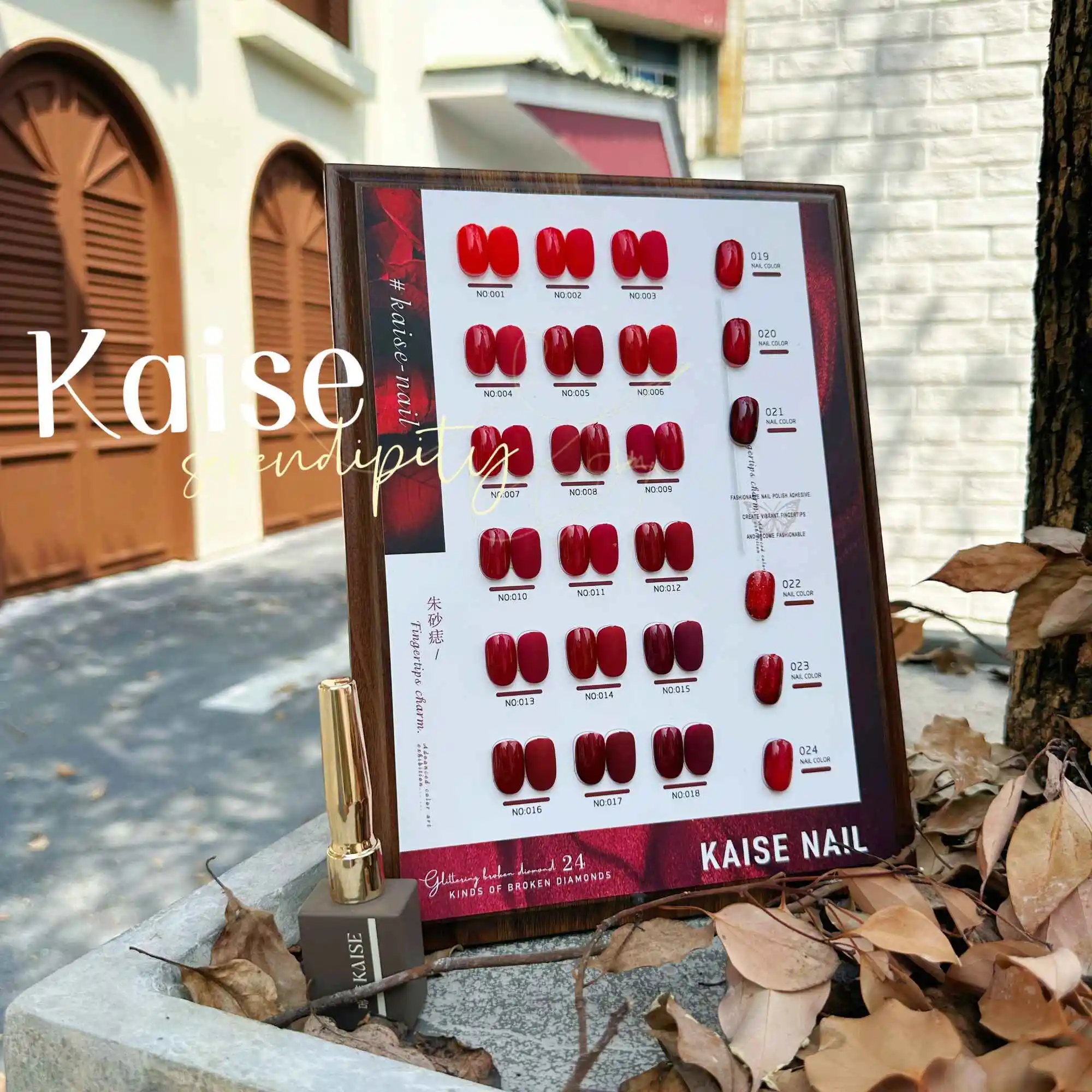 KAISE 24 цвета Популярная красная серия Набор гелей для ногтей дизайна Маникюрный