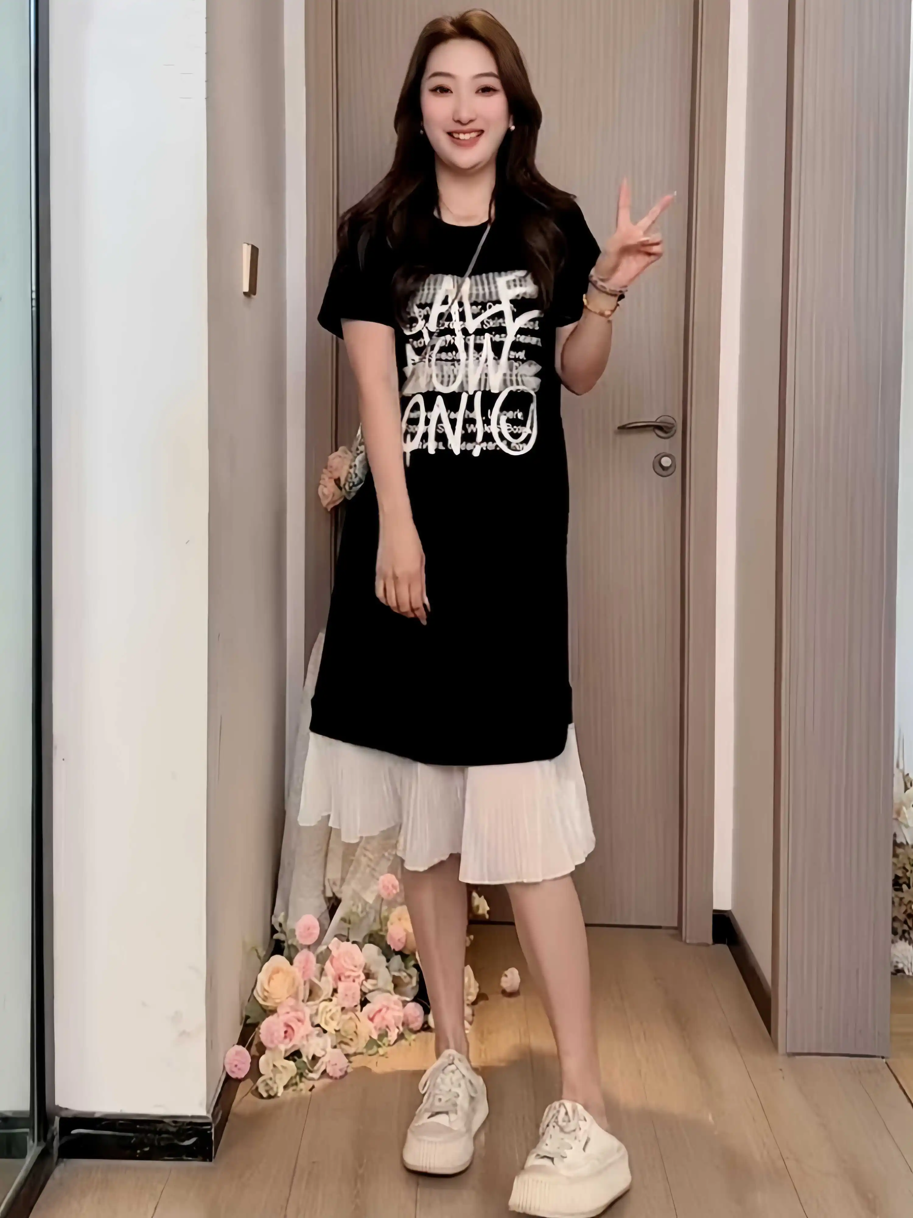 Фальшивое платье из двух частей в стиле пэчворк новое летнее женское свободная