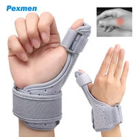 pexmen trigger finger splints thumb spica support wrist brace stabilizer for pain sprains arthritis tendonitis for men and women