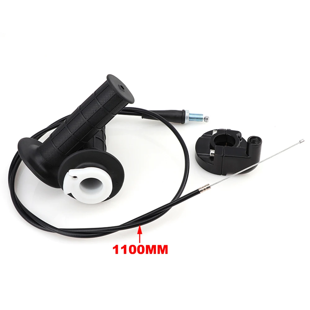 

1 пара универсальных ручек акселератора дроссельной заслонки и комплект кабелей, аксессуары для мотоциклов, ручка 7/8 "22 мм, ручка для мотоцикла